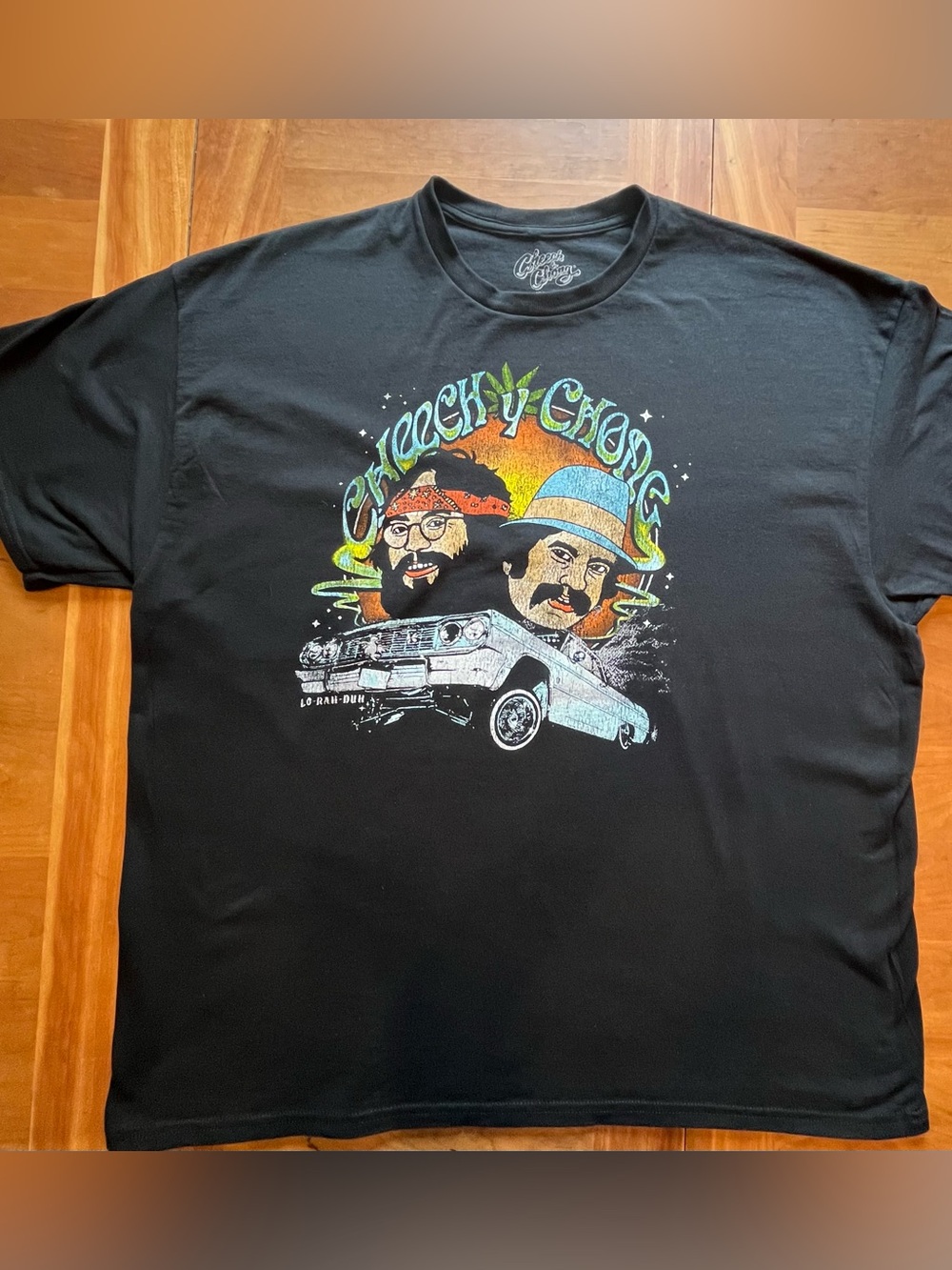 Cheech & Chong Low Rider Graphic T-Shirt Black Size XXL